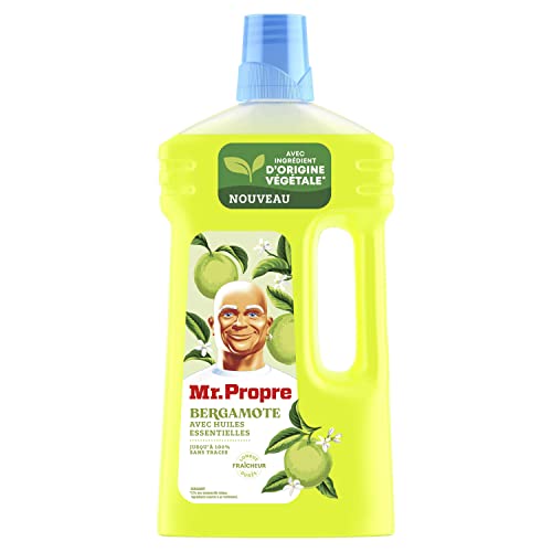 Mr. Propre Nettoyant Multi-Usages Bergamote Aux Huiles Essentielles (6 x 1L) Des Résultats encore plus brillants, sans laisser de résidus dangereux Cover