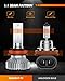 SEALIGHT H11 H8 H16 LED Fog Lights Bulb, 400% Brightness H9 H8 Fog Lights LED Bulb, 6000K White H11 Fog Light Bulbs for Car, 50,000 HRS Lifespan Replacement Fog Light Bulbs, IP68 Waterproof, Pack of 2