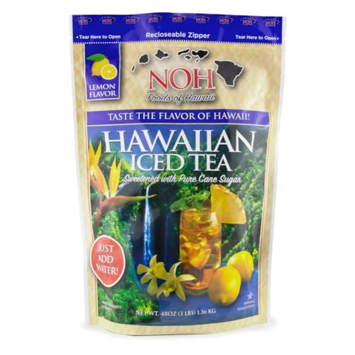 NOH Foods of Hawaii Sweet Tea Mix, 48oz (3lb) Zipper Bag - Just Add Water, Classic Hawaiian Luau Beverage, Paradise Tea Blend image 2