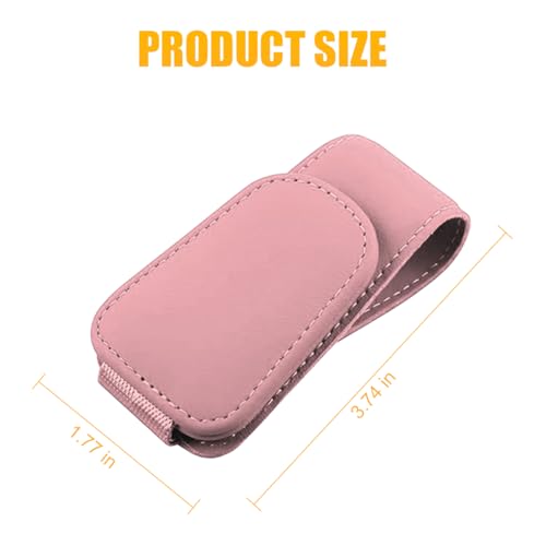 Image of AICEL Sunglasses Holders for Car Sun Visor, Leather Eyeglasses Hanger Mounter, Magnetic Glasses Holder and Ticket Card Clip, Auto Interior Accessories Universal for SUV Pickup Truck