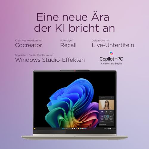 Lenovo Yoga 7 2-in-1 Laptop | Copilot+ PC | 16 2.8K OLED Touch | AMD Ryzen AI 7 350 | 32GB RAM | 1TB SSD | AMD Radeon 860M GPU | Windows 11 | QWERTZ | Seashell | 2 Monate Premium Care