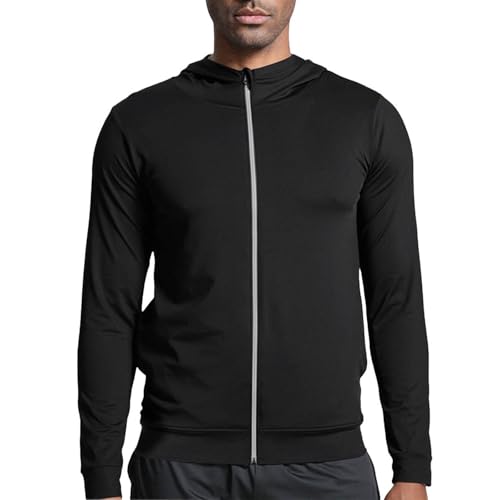 Sweaters for Men Cardigan Sweatshirt Full Zip Up Hoodie Jacket High Neck Lightweight Workout Sport Sweatshirts