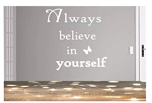 Sticker mural citation allemande Always Believe in Yourself pour une décoration positive