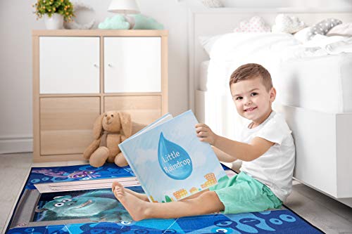 Jay Franco Disney Monsters Inc Scare Team Room Rug - Large Area Rug Measures 4 X 5 Feet Features Mike Wazowski, James Sullivan, & Boo (Offical Disney Product) #TOP5