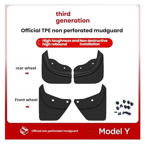 Garde-boue pour Tesla Model Y 2025 Juniper protection pour la boue