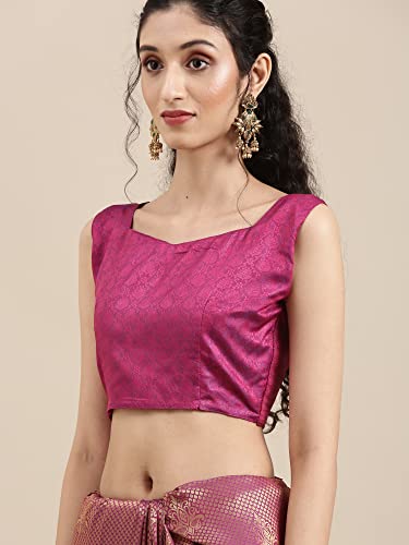 Image of AKHILAM Women's Banarasi Silk Woven Design Saree With Unstitched Blouse Piece (KUNT1880 Parent)