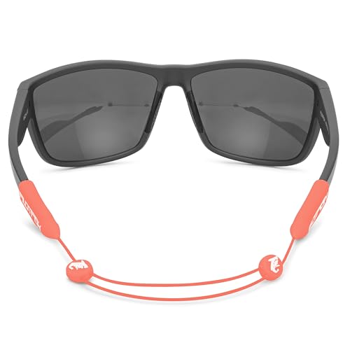 Image of Pilotfish No Tail Adjustable Eyewear Retainer Cable Strap: Sunglasses, Eyeglasses, Glasses (14 Inch, Salmon)