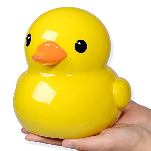 Image of unlockgift Cute Rubber Duck Piggy Bank Coin Bank Money Bank Best Christmas Birthday Gifts for Kids Boys Girls Home Decoration (XL)