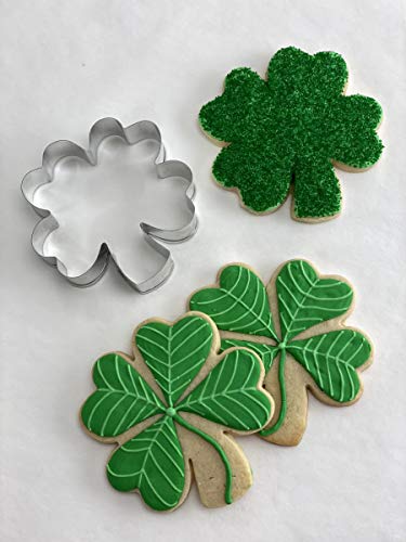 St. Patrick's Day Four Leaf Clover Cookie Cutter, 3.75" Made In Usa By Ann Clark #TOP6