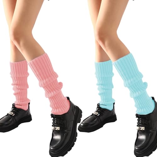Image of 2 Pcs Leg Warmers Y2k, Leg Warmers, Y2k Accessories, Cute Kawaii Cream Legwarmers for Women Winter
