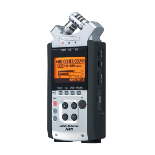 Zoom H4N   Grabador de sonido digital portátil, negro y plateado (importado)