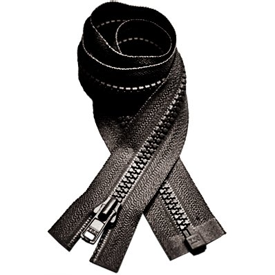 YKK Vislon Zipper #3 Molded Plastic Separating 27" - Sweaters - Black (1 Zipper)