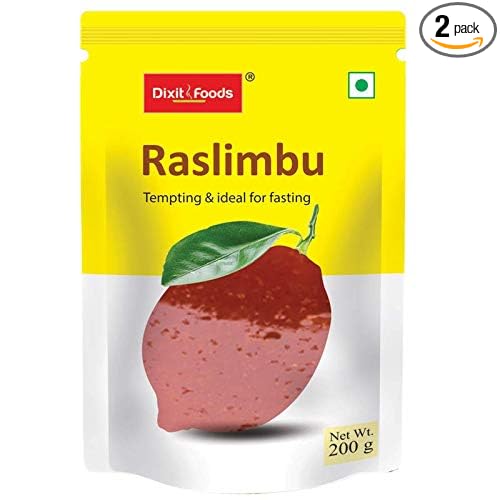 Dixit Foods Raslimbu | Ready to eat Pickle | 200g per pack (Pack of 2)