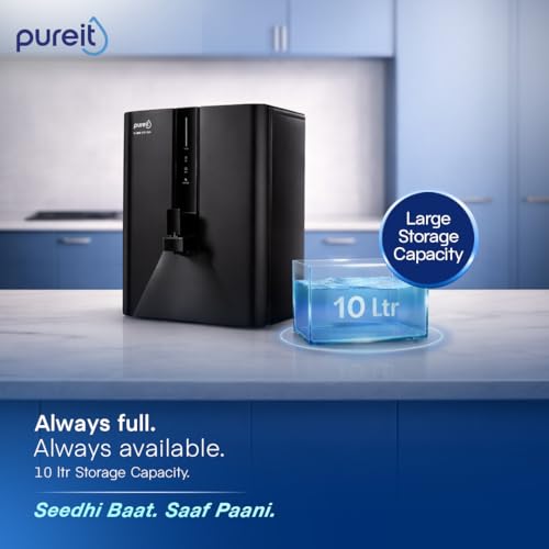Image of Pureit Eco Elite 2X RO Purifier with RO+UV+MF+Alkaline Filtration | 2 Year Filter Warranty | Up to 50% Water Savings | Water Purifier for Home | Free ESF Filter | 8 Stage Purification | 10L Storage