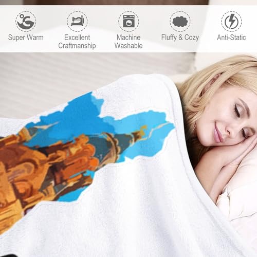 Couverture polaire peluche Finlande monument haut de gamme