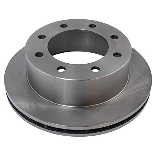 Image of TRQ Rear Brake Pad & Rotor Kit, with Chemical Kit Parking Brake Shoe Set Ceramic Compatible with 2000-2005 Ford Excursion 1999-2004 F-250 Super Duty F-350 Super Duty