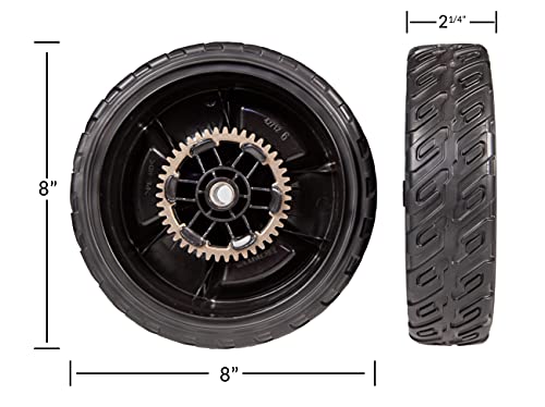 WILDFLOWER Tools Lawn Mower Wheel Kit - Dimensions