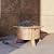 Sunjoy Fire Pit 30 in. Outdoor Wood-Burning Fire Pit, Patio Woven Round Steel Firepit Large Fire Pits for Outside with Spark Screen and Poker