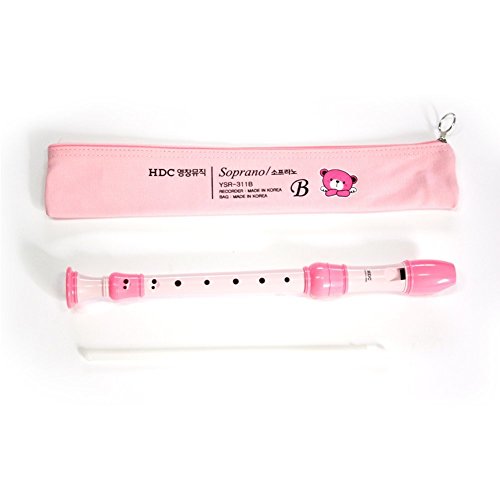 Youngchang YSR-311B 8-Hole Student Soprano Recorder With Cleaning Rod + Case Bag Baroque