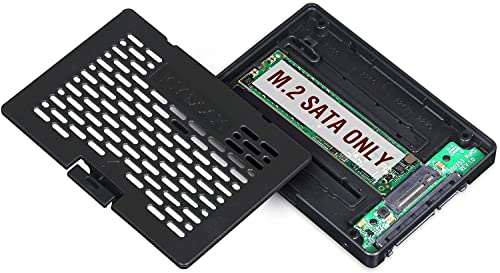 ICY DOCK M.2 SATA SSD (NGFF) zu 2,5 Zoll SATA III 6Gbps SSD-Adapter Hot Swap-f&auml;hig (Nicht NVMe kompatibel) - EZConvert MB703M2P-B