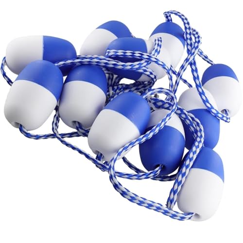 HENGCMM Corde de sécurité pour Piscine, sécurité, Multi-Usage, Haute visibilité, flotteurs de séparation de Couloir de Piscine, séparateur de sécurité de Piscine Flottante 30ft/9.1m