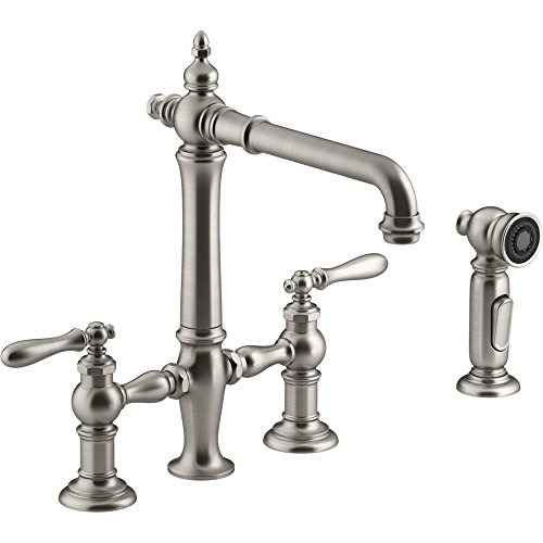 Kohler K-76519-4-VS Artifacts Deck-Mount Kitchen Faucet