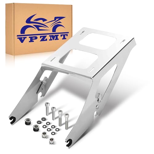 VPZMT Chrome Detachable Two Up Tour Pack Mount Quick Release