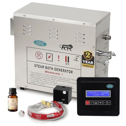 Image of Beta Series 6kW Steam Generator | Stainless Steel | Auto Drain, Timer & Temp | Aroma Outlet | Digital Control Panel