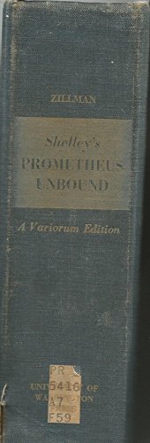 Shelley's Prometheus Unbound: a Variorum Edition B000KZ3EVC Book Cover