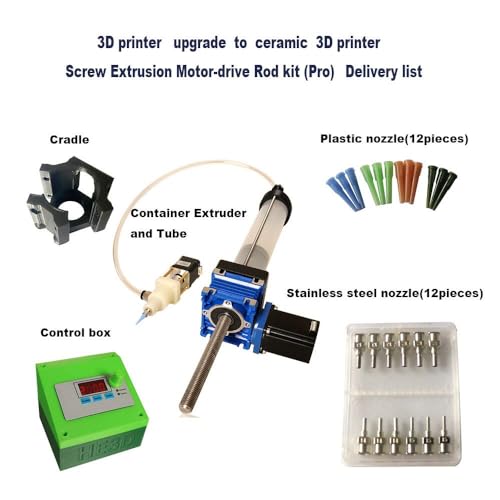 Clay extruder upgrade kit for most 3D printer motor-rod(Pro)
