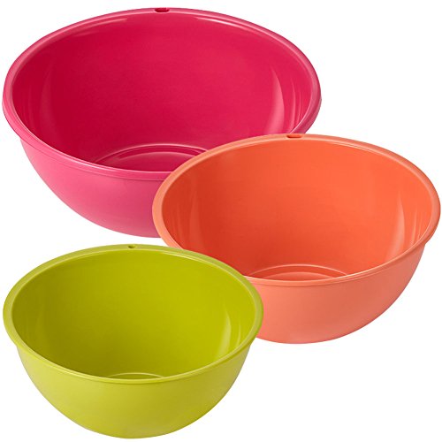 Multi Mixing Bowl Large, Pink/Medium, Orange/Small, Green 3 pcs Set Made in Korea