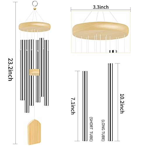 Wind Chimes Outdoor/ Memorial Wind Chimes, for Garden, Patio, Yard, Home. Quality Gift. ( 24.4 inch)