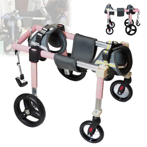 Fauteuil roulant pour pattes arrière pour chien handicapé - Chariot réglable 4 roues