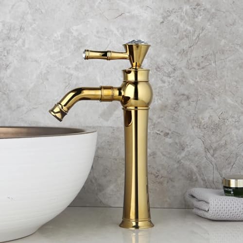 Robinet mitigeur de lavabo de salle de bains eau de luxe poli