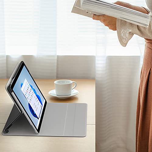 Moko Case Fit Microsoft Surface Go 3 (2021)/ Surface Go 2 2020 / Surface Go 2018, Ultra Lightweight Portfolio Business Cover, Compatible With Type Cover Keyboard - Black #TOP7