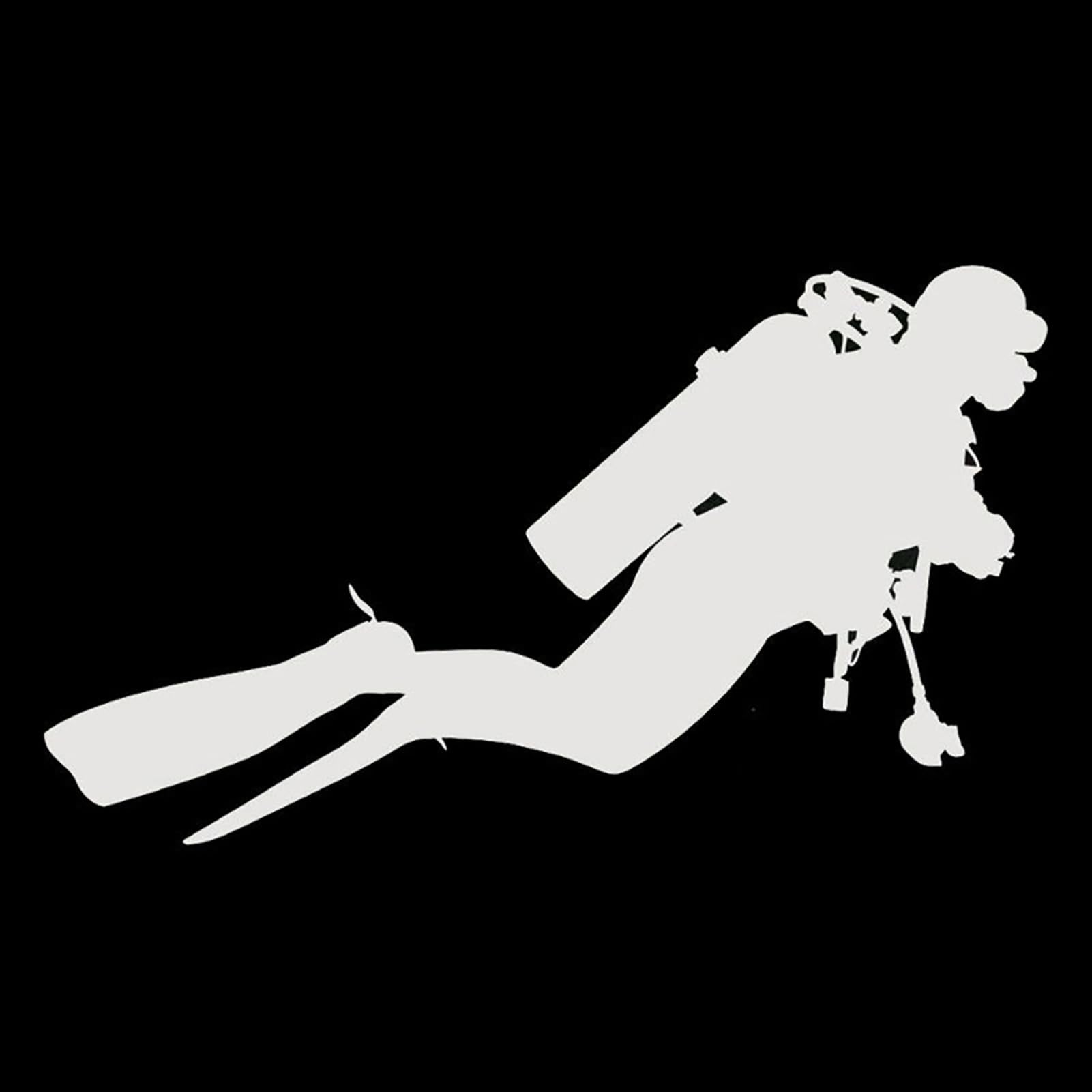 matumou Fashion Diver Reflective Car Vehicle Body Window Decals Sticker Decor
