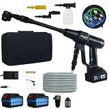 Duoguto 1450PSI Cordless Pressure Wassher Battery Powered, 2×4.0Ah Batteries