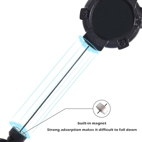 Image of ID Card Holder Retractable Keyring Reel with Clasp Heavy Duty Clip-on Badge Holders, Coated Stainless Steel Wire Cord, Secure Keychain for Work, School