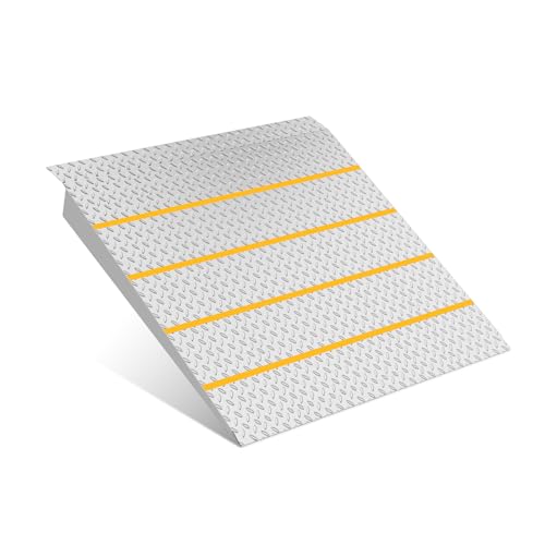 Shed Ramps, 33.5" x 31.7" Threshold Ramps for Doorways Home Steps, 800 Lbs Capacity Anti-Slip Portable Ramps for Garages, Barns, Metal Motorcycle Ramp for Wheelchairs, ATV, Lawnmower, Golf Cart