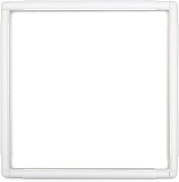 Square Embroidery Hoop 17 inch Cross Stitch Frame Large Embroidery Hoop Plastic Embroidery Frame Clip Quilting Frames for Hand Quilting, Cross Stitching , Needlepoint, Silk-Painting, Sewing