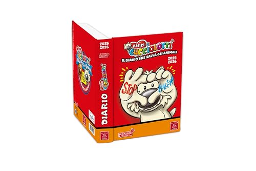Per creare continuità con la collezione annuale di figurine, la copertina del diario riproduce la cover dell’album 2025.Le copertine dei Maxi Quaderni A4 Amici Cucciolotti rappresentano gli amatissimi amici nasoni che ogni anno accompagnano i bambini, sulle pagine dell’album amici cucciolotti, nell’appassionante viaggio alla scoperta degli animali del pianeta terra, coinvolgendoli nelle “missioni possibili” a favore degli animali, dell’ambiente e dei più fragili.