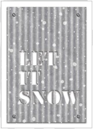Photo 1 of Farmhouse Collection Box of 18 Christmas Cards w/Envelopes (Let It Snow)