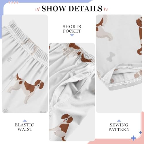 Boys' Pants Irish Red and White Setter Dogs Long Bottoms Jogger Pants Elastic Waist Trousers with Pockets S-XL4