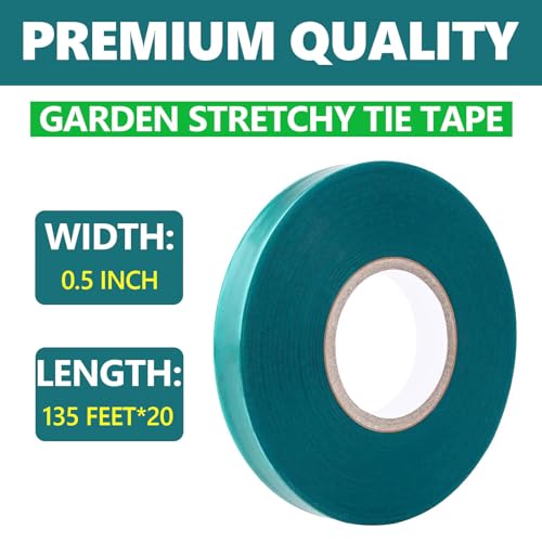 Cinta adhesiva verde para plantas, pack 20 rollos, 2700 pies miniatura 2