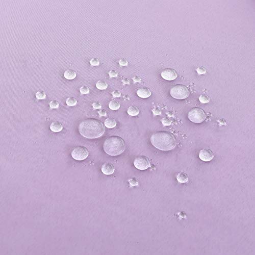 Image of FOLINS&HOME Lavender Rectangle Waterproof Tablecloth, 60 x 102 Inch | Wrinkle Free Polyester Table Cloths, Spillproof Heavy Duty and Washable Table Cover for Party, Banquet - Rectangular /Oblong