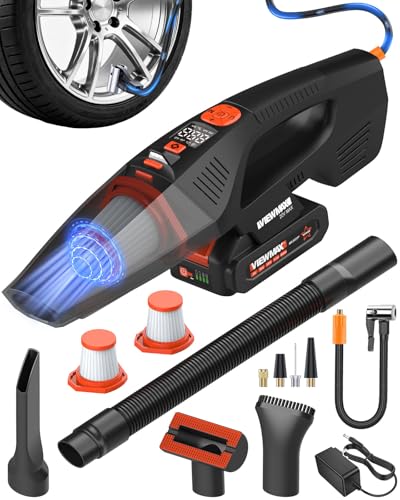 Viewmax 2-in-1 Car Vacuum and Tire Inflator - 20V...