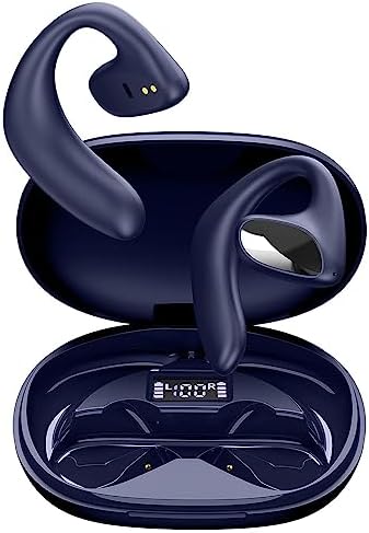 Wrap Around Over Ear Headphones Wireless Bluetooth Open Ear Earbuds with Ear Hook Mic Earbud Bone Conduction Head Set Headset Ear Buds Bone Conducting Headphones