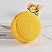 Imagen de Jamron Artesanal Redondo Bolso de Paja Bolso Cruzado Bandolera Bohemio Bolsa de Playa con Cremallera SN0702152 Grande Amarillo