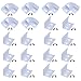 Litever 90 Degrees Corner Connectors, ONLY for Litever Slim V Shape LED Strip Aluminum Channels, Screws Included, LL-016-90D