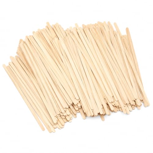 LesNice Wooden Coffee Stirrers, 7 Inch, 200 Pack, Birch Wood Stir Sticks